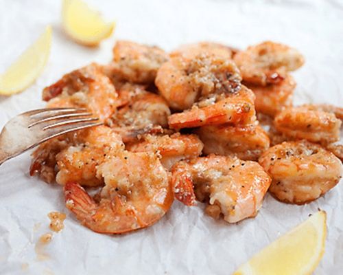 Roasted-dried-shrimp-with-garlic-butter